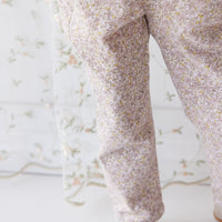 Jordie Cotton Twill Overall - Chloe Lilac Childrens Overall from Jamie Kay Australia