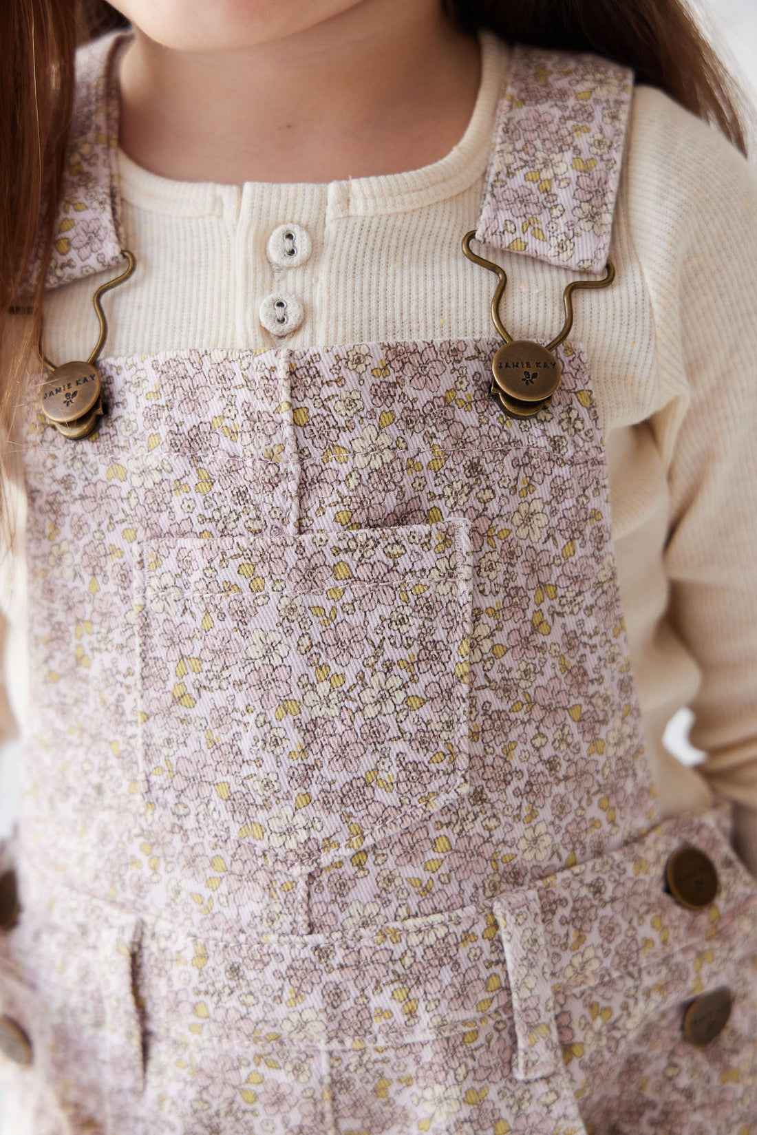 Jordie Cotton Twill Overall - Chloe Lilac Childrens Overall from Jamie Kay Australia