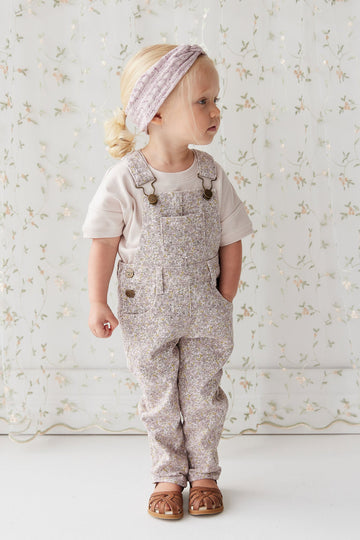 Jordie Cotton Twill Overall - Chloe Lilac Childrens Overall from Jamie Kay Australia