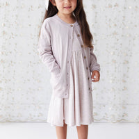 Organic Cotton Samantha Dress - Addie Lilac Childrens Dress from Jamie Kay Australia