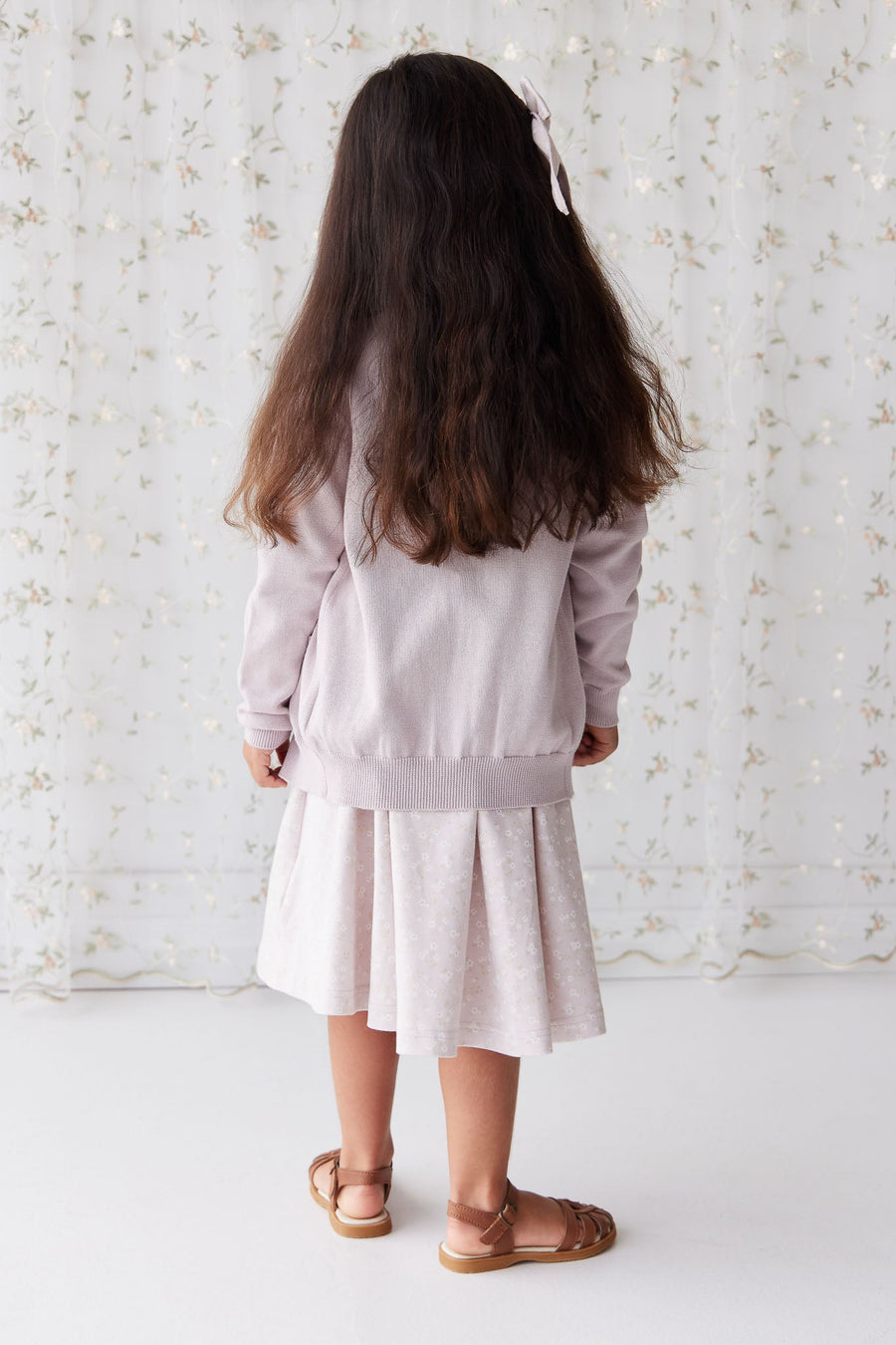 Organic Cotton Samantha Dress - Addie Lilac Childrens Dress from Jamie Kay Australia