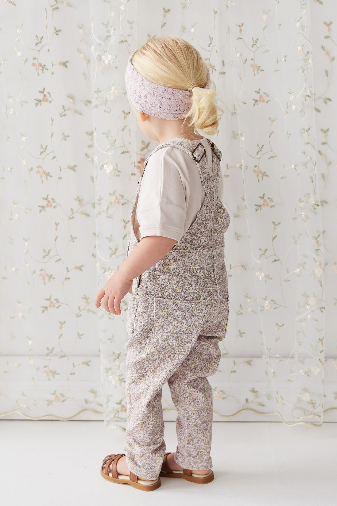 Jordie Cotton Twill Overall - Chloe Lilac Childrens Overall from Jamie Kay Australia