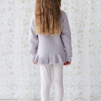 Organic Cotton Everyday Legging - Addie Lilac Childrens Legging from Jamie Kay Australia