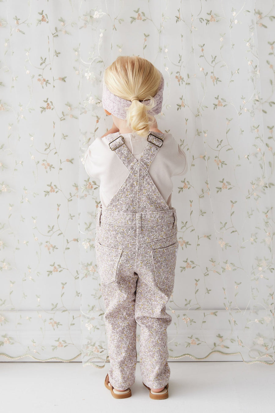 Jordie Cotton Twill Overall - Chloe Lilac Childrens Overall from Jamie Kay Australia