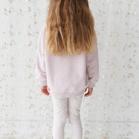 Organic Cotton Aubrey Sweatshirt - Violet Tint Childrens Top from Jamie Kay Australia