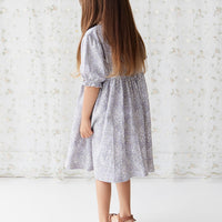 Organic Cotton Penny Dress - April Lilac Childrens Dress from Jamie Kay Australia