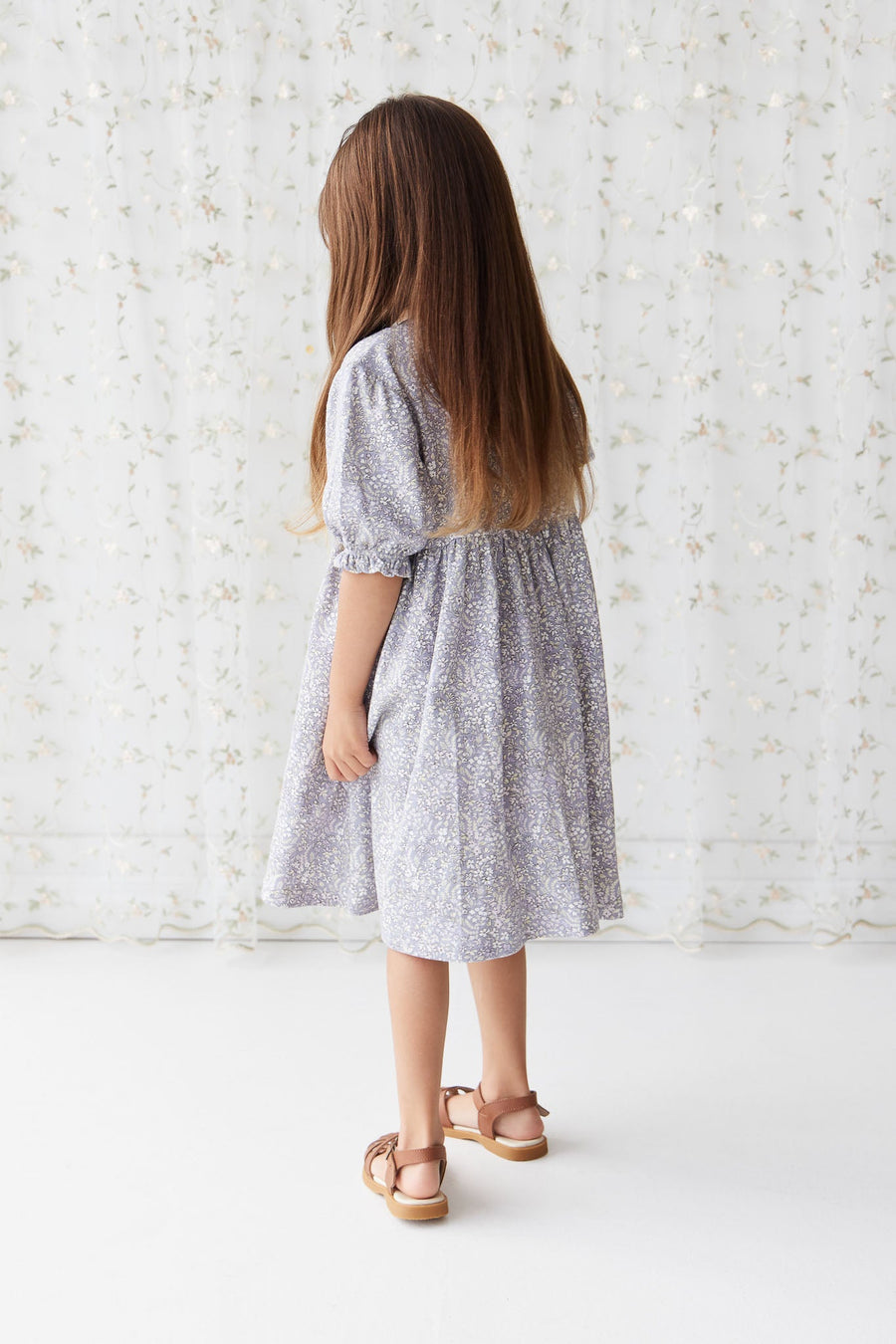 Organic Cotton Penny Dress - April Lilac Childrens Dress from Jamie Kay Australia