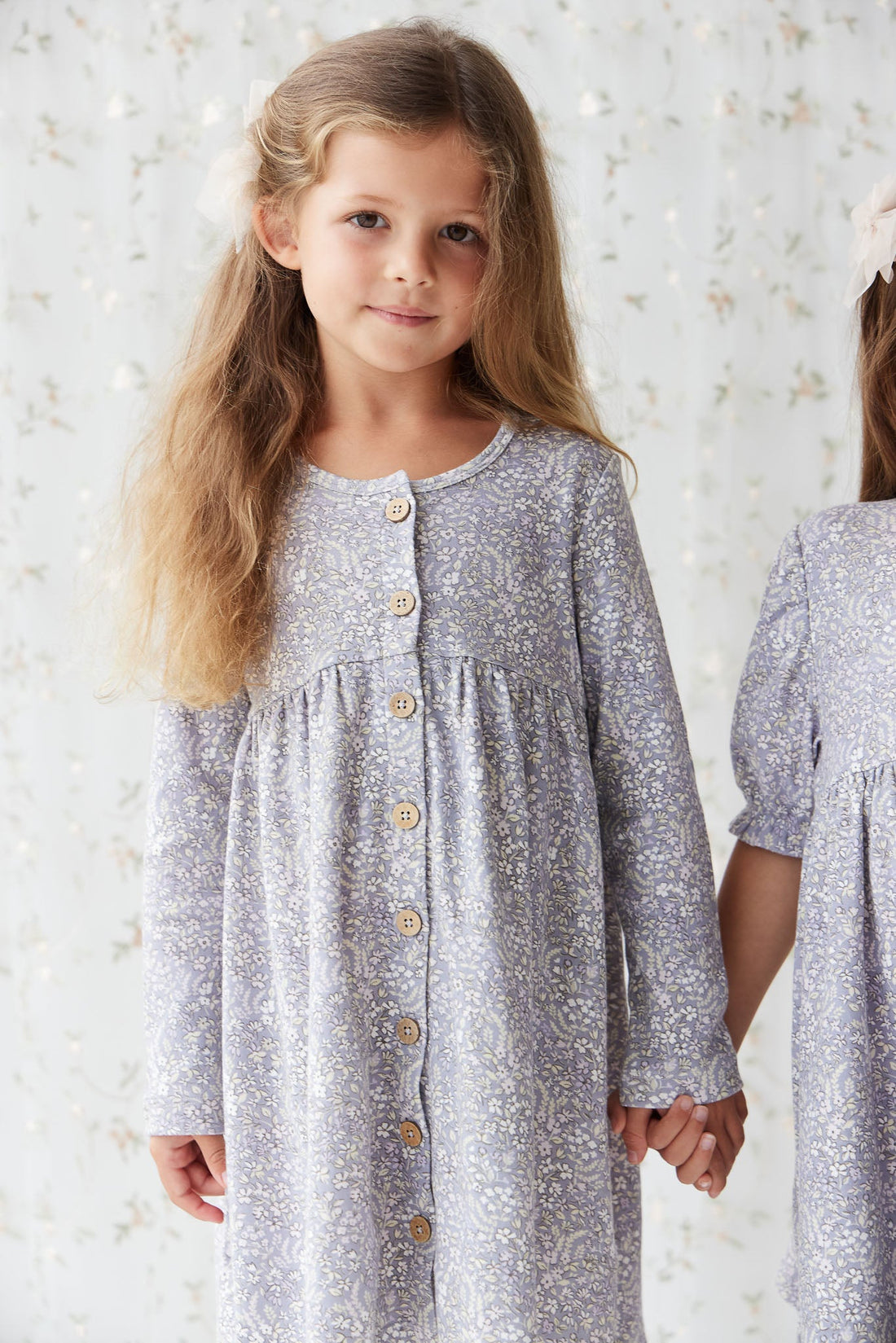 Organic Cotton Poppy Dress - April Lilac Childrens Dress from Jamie Kay Australia