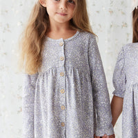 Organic Cotton Poppy Dress - April Lilac Childrens Dress from Jamie Kay Australia