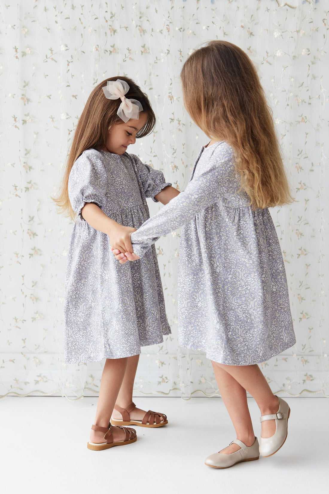 Organic Cotton Penny Dress - April Lilac Childrens Dress from Jamie Kay Australia