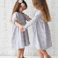 Organic Cotton Penny Dress - April Lilac Childrens Dress from Jamie Kay Australia