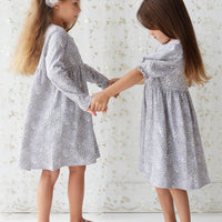 Organic Cotton Poppy Dress - April Lilac Childrens Dress from Jamie Kay Australia