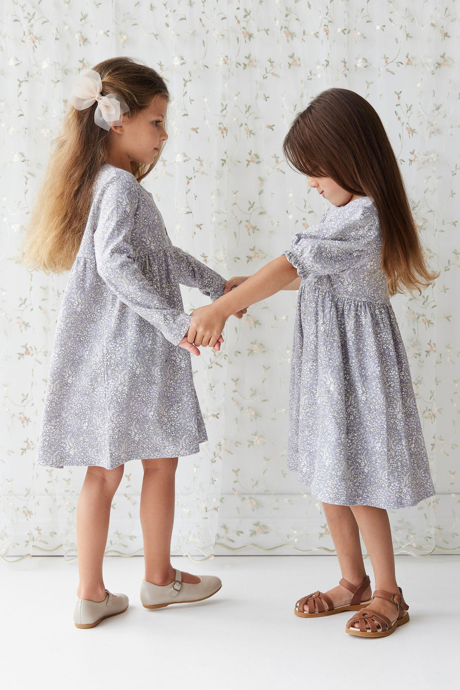 Organic Cotton Poppy Dress - April Lilac Childrens Dress from Jamie Kay Australia