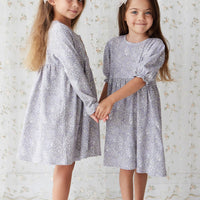 Organic Cotton Penny Dress - April Lilac Childrens Dress from Jamie Kay Australia