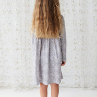 Organic Cotton Poppy Dress - April Lilac Childrens Dress from Jamie Kay Australia