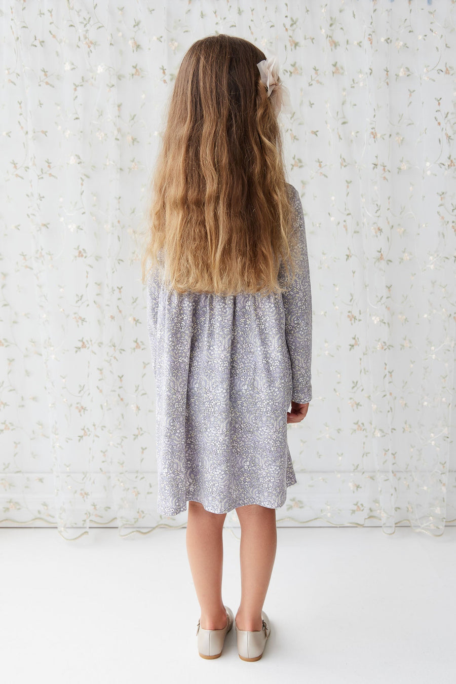 Organic Cotton Poppy Dress - April Lilac Childrens Dress from Jamie Kay Australia