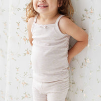 Organic Cotton Singlet - Addie Lilac Childrens Singlet from Jamie Kay Australia