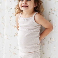 Organic Cotton Singlet - Addie Lilac Childrens Singlet from Jamie Kay Australia