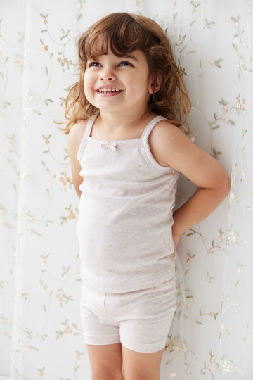 Organic Cotton Singlet - Addie Lilac Childrens Singlet from Jamie Kay Australia