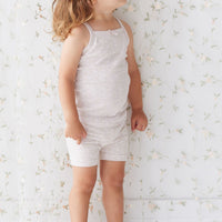 Organic Cotton Everyday Bike Short - Addie Lilac Childrens Short from Jamie Kay Australia