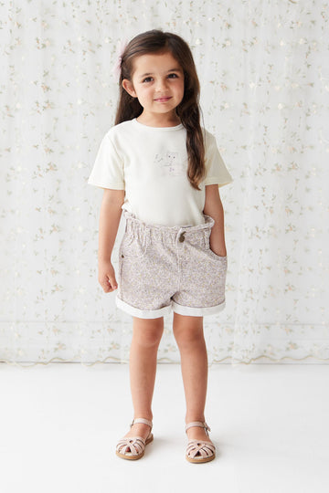 Grace Cotton Twill Short - Chloe Lilac Childrens Short from Jamie Kay Australia