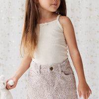 Alison Twill Skirt - Chloe Lilac Childrens Skirt from Jamie Kay Australia