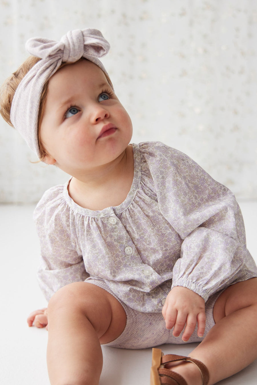 Organic Cotton Martha Top - Chloe Lavender Childrens Top from Jamie Kay Australia