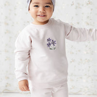 Organic Cotton Bobbie Sweatshirt - Rosewater Childrens Top from Jamie Kay Australia