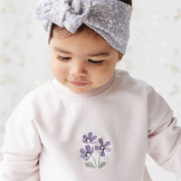 Organic Cotton Bobbie Sweatshirt - Rosewater Childrens Top from Jamie Kay Australia