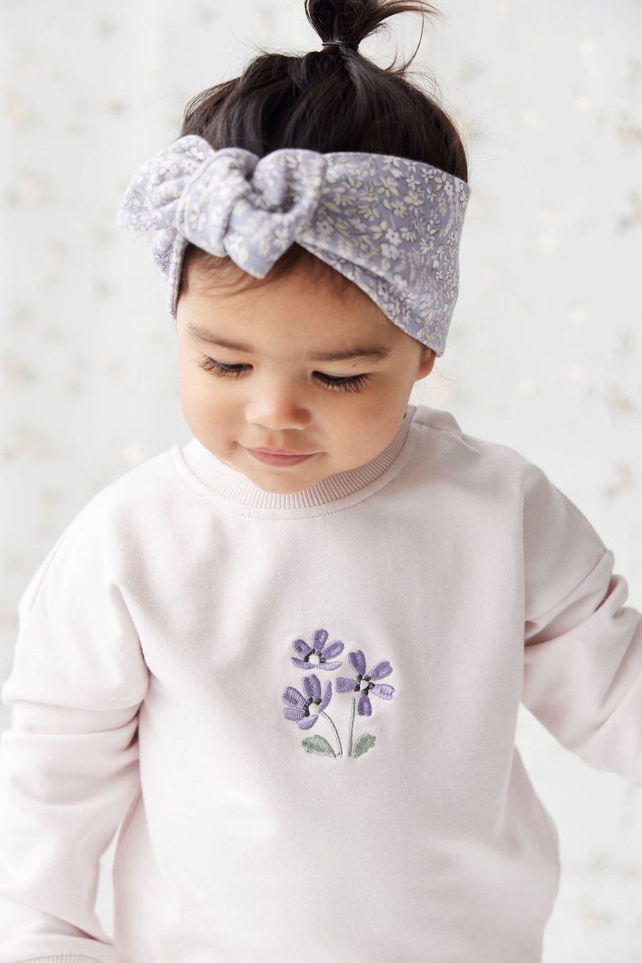 Organic Cotton Bobbie Sweatshirt - Rosewater Childrens Top from Jamie Kay Australia