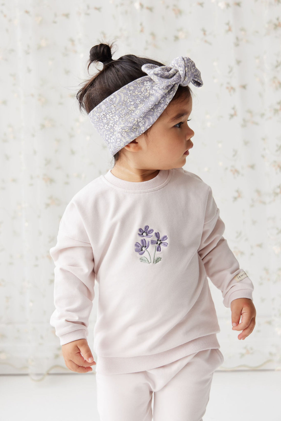 Organic Cotton Bobbie Sweatshirt - Rosewater Childrens Top from Jamie Kay Australia