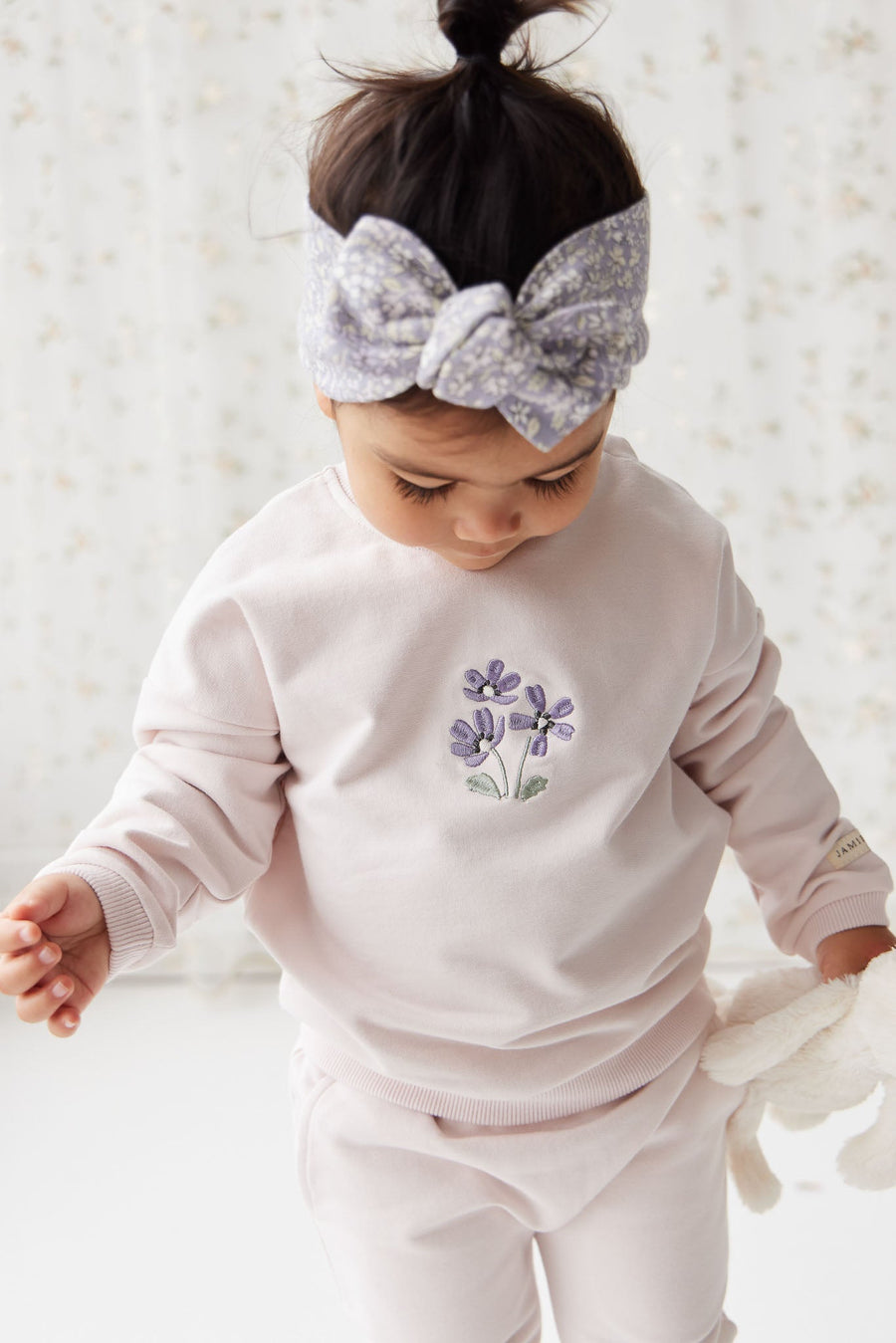 Organic Cotton Bobbie Sweatshirt - Rosewater Childrens Top from Jamie Kay Australia