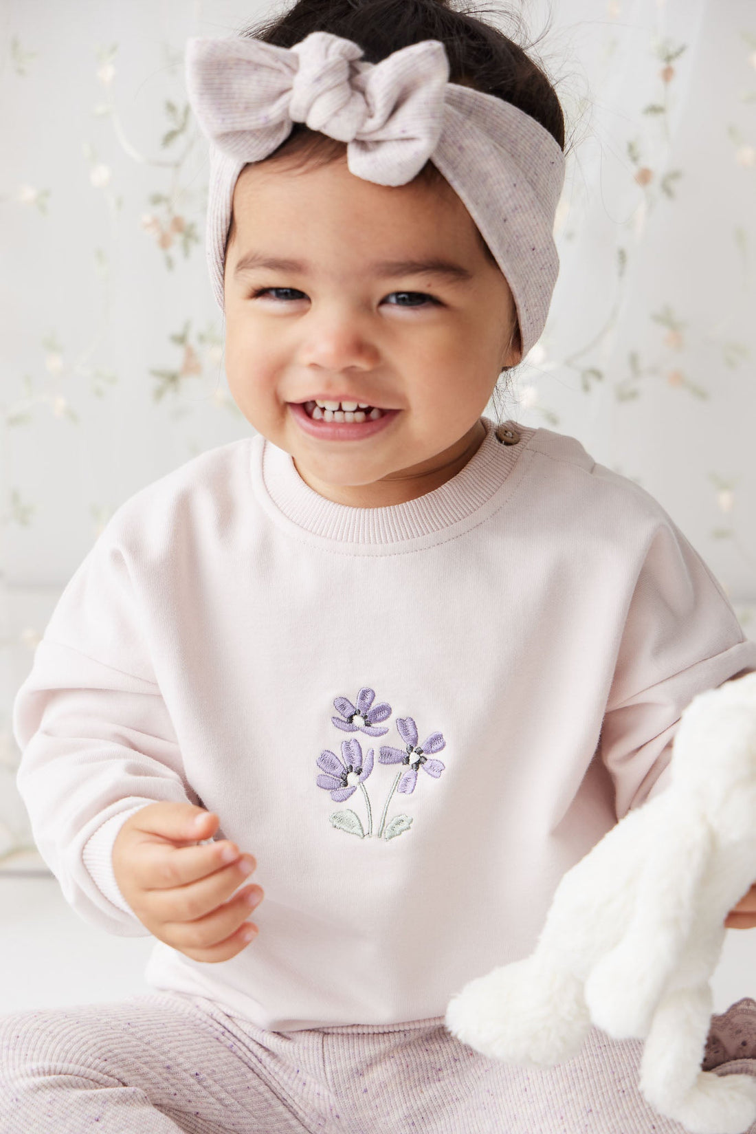 Organic Cotton Bobbie Sweatshirt - Rosewater Childrens Top from Jamie Kay Australia