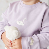 Organic Cotton Bobbie Sweatshirt - Starling Childrens Top from Jamie Kay Australia