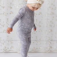 Organic Cotton Everyday Legging - April Lilac Childrens Legging from Jamie Kay Australia