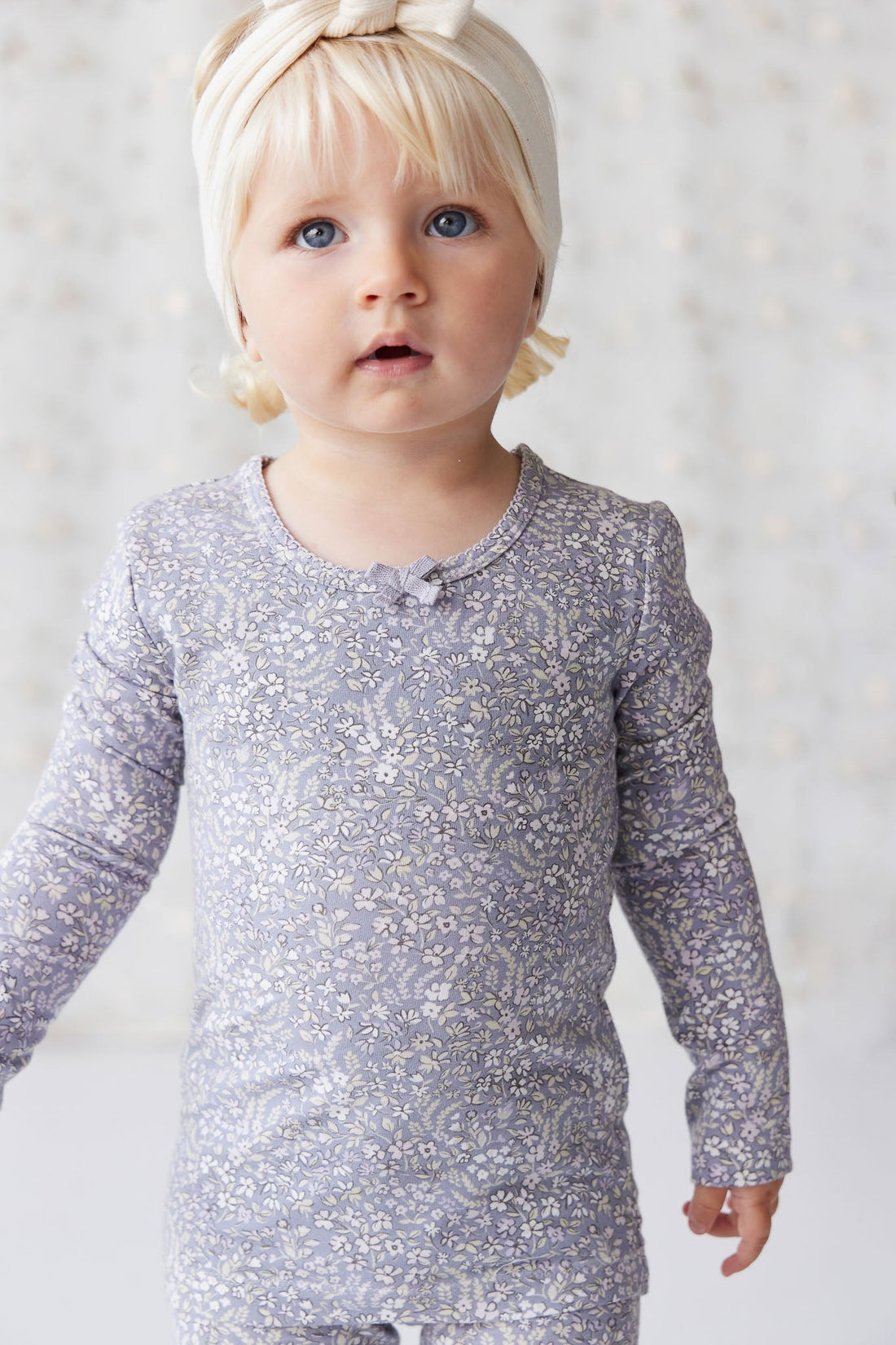 Organic Cotton Long Sleeve Top - April Lilac Childrens Top from Jamie Kay Australia