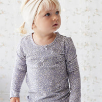 Organic Cotton Long Sleeve Top - April Lilac Childrens Top from Jamie Kay Australia