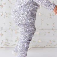 Organic Cotton Everyday Legging - April Lilac Childrens Legging from Jamie Kay Australia