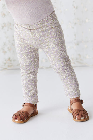 Organic Cotton Everyday Legging - Chloe Lavender Childrens Legging from Jamie Kay Australia