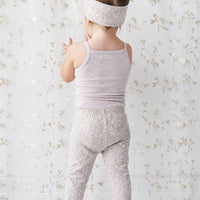 Organic Cotton Everyday Legging - Chloe Lavender Childrens Legging from Jamie Kay Australia