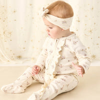 Organic Cotton Melanie Onepiece - Goldie Bouquet Egret Childrens Onepiece from Jamie Kay Australia