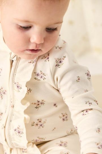 Organic Cotton Melanie Onepiece - Goldie Bouquet Egret Childrens Onepiece from Jamie Kay Australia