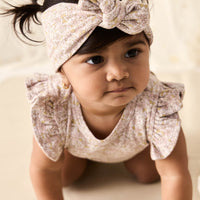 Organic Cotton Headband - Chloe Lilac Childrens Headband from Jamie Kay Australia