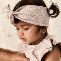 Organic Cotton Headband - Chloe Lilac Childrens Headband from Jamie Kay Australia