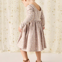 Organic Cotton Tallulah Dress - Chloe Lilac Childrens Dress from Jamie Kay Australia