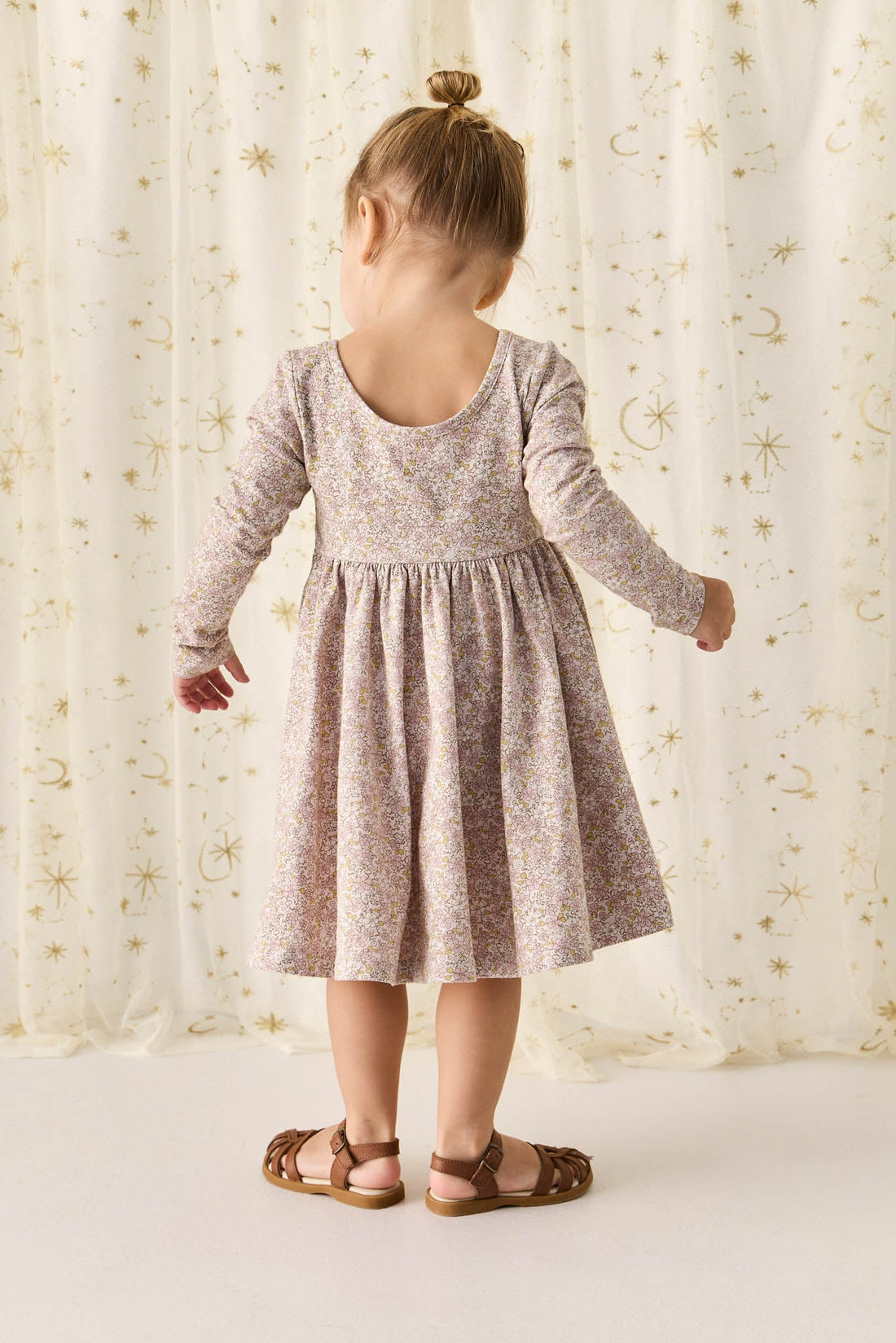 Organic Cotton Tallulah Dress - Chloe Lilac Childrens Dress from Jamie Kay Australia