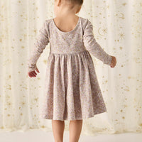 Organic Cotton Tallulah Dress - Chloe Lilac Childrens Dress from Jamie Kay Australia