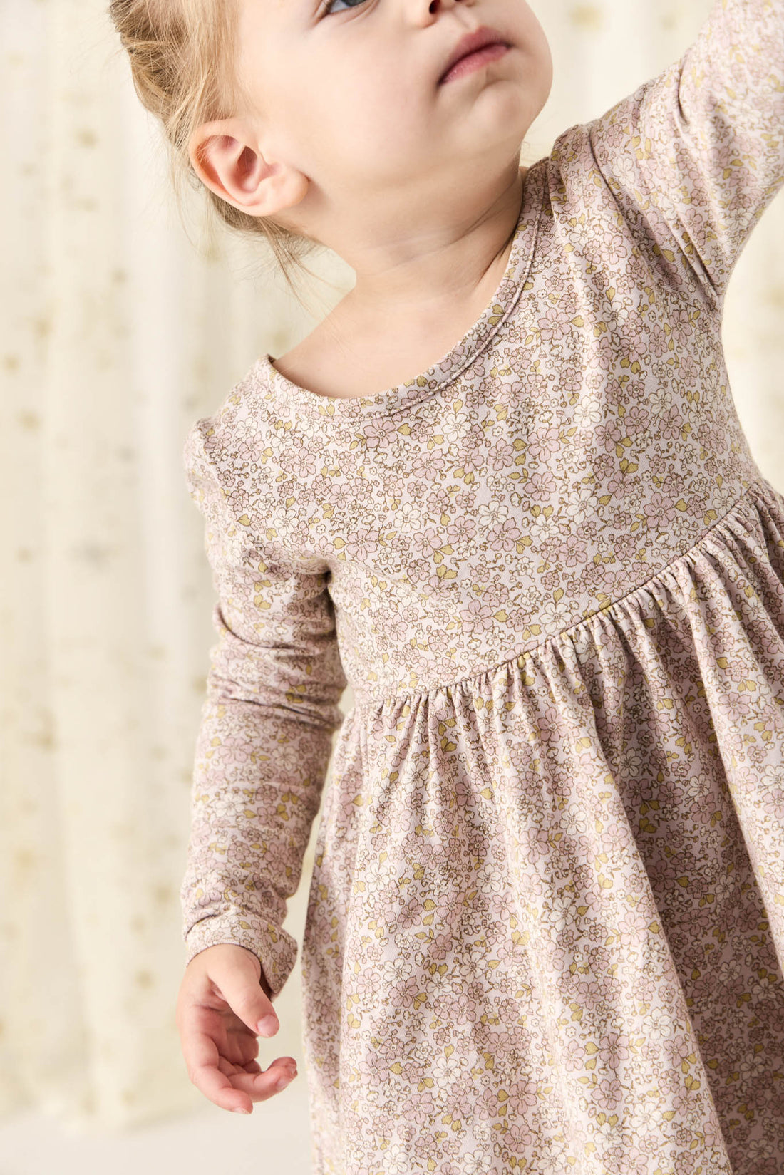 Organic Cotton Tallulah Dress - Chloe Lilac Childrens Dress from Jamie Kay Australia