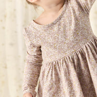 Organic Cotton Tallulah Dress - Chloe Lilac Childrens Dress from Jamie Kay Australia