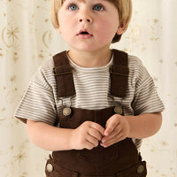 Chase Short Overall - Dark Coffee Childrens Overall from Jamie Kay Australia